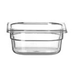 Hendi Gastronorm-Behälter 1/6, Profi Line, GN 1/6, 1L, Transparent, 176x162x(H)65mm