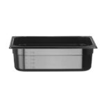 Hendi Gastronorm-Behälter 1/2, Profi Line, GN 1/2, 6,5L, Schwarz, 325x265x(H)100mm