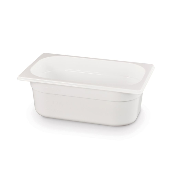 862674_2019.jpg Hendi Gastronorm-Behälter 1/4, GN 1/4, 2,8L, Weiß, 265x162x(H)100mm – Bild 1