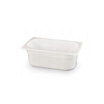 Hendi Gastronorm-Behälter 1/4, GN 1/4, 1,8L, Weiß, 265x162x(H)65mm