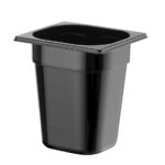 Hendi Gastronorm-Behälter 1/6, Profi Line, GN 1/6, 3,4L, Schwarz, 176x162x(H)200mm – Bild 2