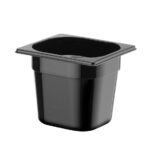 Hendi Gastronorm-Behälter 1/6, Profi Line, GN 1/6, 2,4L, Schwarz, 176x162x(H)150mm – Bild 2