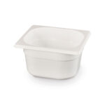 Hendi Gastronorm-Behälter 1/6, GN 1/6, 2,4L, Weiß, 176x162x(H)150mm