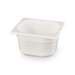 Hendi Gastronorm-Behälter 1/6, GN 1/6, 1,6L, Weiß, 176x162x(H)100mm