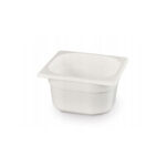 Hendi Gastronorm-Behälter 1/6, GN 1/6, 1L, Weiß, 176x162x(H)65mm