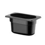 Hendi Gastronorm-Behälter 1/9, GN 1/9, 1L, Schwarz, 176x108x(H)100mm – Bild 2