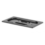 Hendi Gastronorm-Deckel, GN 1/4, Schwarz, 265x162mm