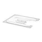 Hendi Gastronorm-Deckel mit Sous-Vide-Stab-Aussparung, GN 1/2, Transparent, 265x325mm – Bild 2