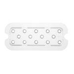 Hendi Perforiertes Abtropfgitter für Gastronorm-Behälter aus Polycarbonat, Profi Line, GN 1/3, Transparent, 266x116mm – Bild 2