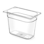 Hendi Gastronorm-Behälter 1/4, GN 1/4, 2,8L, Transparent, 265x162x(H)100mm