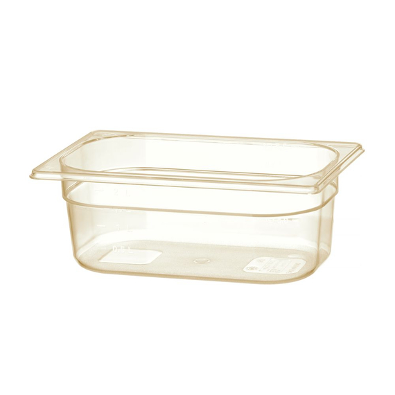 869574_OBW_2021_01_IMGP6296.jpg Hendi Gastronorm-Behälter 1/4, hochtemperatubeständig, GN 1/4, 2,6L, Transparent, 265x162x(H)100mm – Bild 1