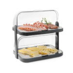 Hendi Roll-Top-Kühldisplay, doppelt, Dunkelgrau, 440x320x(H)440mm – Bild 3