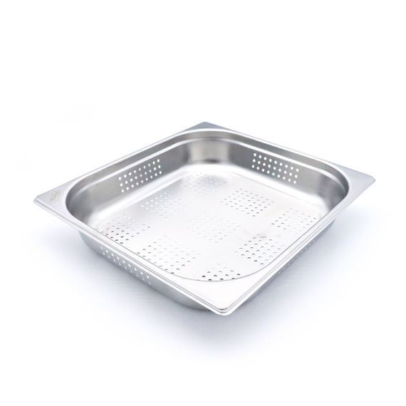 8719632125327_09367670_01.jpg Maxima Gastro Gastronormbehälter - 2/3 GN - 6,5 cm Tief - Edelstahl - Perforiert – Bild 1