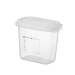 Hendi GN 1/9 Behälter, Polypropylen, GN 1/9, 1,5L, Transparent, 176x108x(H)150mm, Rechteckig – Bild 2