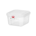 Hendi GN 1/6 Behälter, Polypropylen, GN 1/6, 1,7L, Transparent, 176x162x(H)100mm, Rechteckig