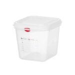 Hendi GN 1/6 Behälter, Polypropylen, GN 1/6, 2,6L, Transparent, 176x162x(H)150mm, Rechteckig