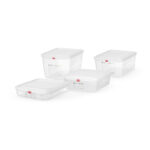 Hendi GN 1/2 Behälter, Polypropylen, GN 1/2, 6,5L, Transparent, 325x265x(H)100mm, Rechteckig – Bild 2