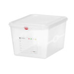 Hendi GN 1/2 Behälter, Polypropylen, GN 1/2, 12,5L, Transparent, 325x265x(H)200mm, Rechteckig