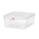 Hendi GN 2/3 Behälter, Polypropylen, GN 2/3, 13,5L, Transparent, 354x325x(H)150mm, Rechteckig
