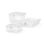 Hendi GN 2/3 Behälter, Polypropylen, GN 2/3, 9L, Transparent, 354x325x(H)100mm, Rechteckig – Bild 2
