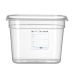 Hendi Gastronorm-Behälter 1/4, GN 1/4, 5,5L, Transparent, 265x162x(H)200mm