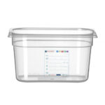 Hendi Gastronorm-Behälter 1/4, GN 1/4, 4L, Transparent, 265x162x(H)150mm