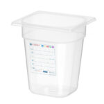 Hendi Gastronorm-Behälter 1/6, GN 1/6, 3,4L, Transparent, 176x162x(H)200mm – Bild 2