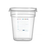 Hendi Gastronorm-Behälter 1/6, GN 1/6, 3,4L, Transparent, 176x162x(H)200mm