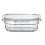 Hendi Gastronorm-Behälter 1/6, GN 1/6, 1L, Transparent, 176x162x(H)65mm