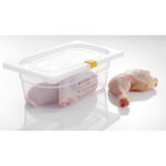 Hendi Farbcodierungsclips für HACCP-Aufbewahrungsbehälter, Gelb, 12 Stk – Bild 3