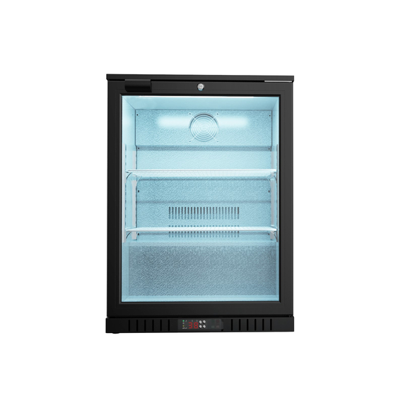 882133V01_Main_product_photo_h3H16nhO7uEc.jpeg Bar Display Cooler, eine Flügeltür, 600x530x835 mm (BxTxH), schwarz – Bild 1