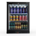 Bar Display Cooler, eine Flügeltür, 600x530x835 mm (BxTxH), schwarz – Bild 7