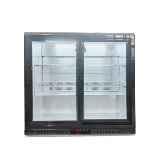 882214V01_Main_product_photo_fdKpJwfdSv1N.jpg Bar Display Cooler, zwei Schiebetüren, 900x530x835 mm (BxTxH), schwarz – Bild 1