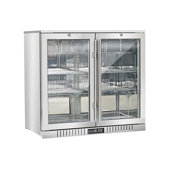 882243V01_Main_product_photo_AFtaTxZGCZF0.jpg Bar Display Cooler, zwei Flügeltüren, 900x530x835 mm (BxTxH), Edelstahl – Bild 1