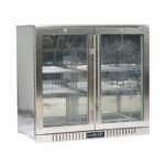 Bar Display Cooler, zwei Flügeltüren, 900x530x835 mm (BxTxH), Edelstahl – Bild 2