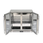 Bar Display Cooler, zwei Flügeltüren, 900x530x835 mm (BxTxH), Edelstahl – Bild 3