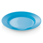Essentials Teller Set, flach, Ø 23 cm, blau, Set á 12 Stück, Melamin