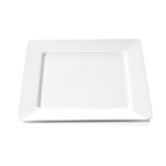 Essentials Teller Set, flach, 25 x 25 cm, Set á 12 Stück, Melamin