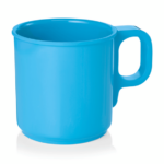 Essentials Becher Set, 250 ml, blau, Set á 12 Stück, Melamin
