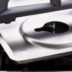 Stalgast Edelstahl Gasherd mit 4 Brennern (3,5+2x5+7) und Gas-Backofen GN2/1, Serie 700 ND – Bild 8