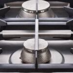 Stalgast Edelstahl Gasherd mit 4 Brennern (3,5x2x5+7) und Elektro-Umluft-Backofen GN1/1, Serie 700 ND – Bild 5