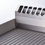 Gas-Griddleplatte als Tischgerät, Serie 700 ND - ½ glatt / ½ gerillt 800x700x250 mm – Bild 5