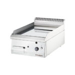 Stalgast Gas-Griddleplatte glatt, verchromt, Tischgerät, Serie 700 ND, 400x700x250 mm (BxTxH)