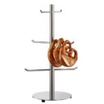 Was Germany Brezel-/Wurstständer, 6 armig, 51 cm, Ø 22 cm, Chromnickelstahl
