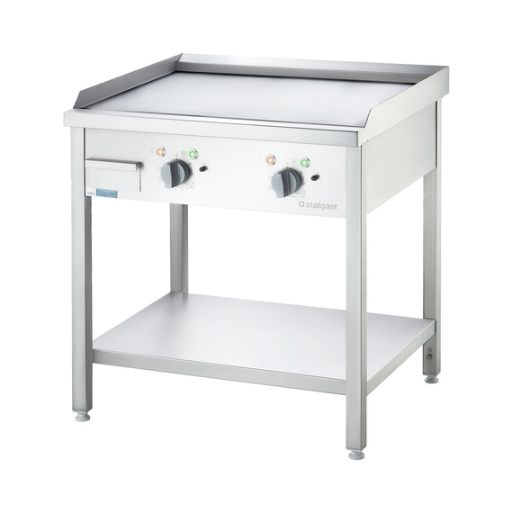 979311V01_MAIN_PRODUCT_PHOTO_wChHHAchgPoI.jpg Stalgast Elektro-Griddleplatte als Standgerät - glatt, Unterbau offen, 800 x 700 x 850 mm (BxTxH) – Bild 1