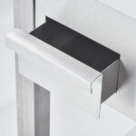 Stalgast Elektro-Griddleplatte als Standgerät - glatt, Unterbau offen, 800 x 700 x 850 mm (BxTxH) – Bild 3