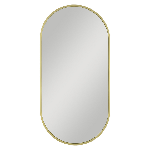 Aliseo_bathroom-mirror_joy_020876_1.png Aliseo JOY Badezimmerspiegel - 400 x 800 mm, gold gebürstet – Bild 1