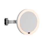 Aliseo LED Interface Beleuchteter Kosmetikspiegel - ø 220 mm, Batteriespiegel, Schwenkarm, USB-Aufladung – Bild 2