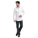 Chaud Devant Chef Shirt Herrenkochhemd lange Ärmel weiß S – Bild 2