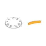 Prismafood Matrize Bucatini Ø 5 cm